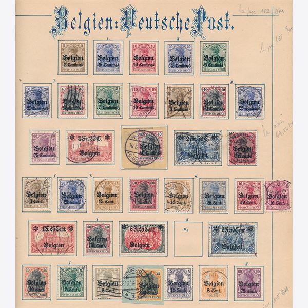 Tysk besætt. 1914/18