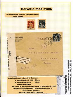 Schweiz 1908-33