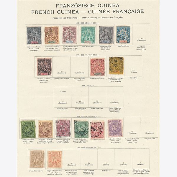 French Colonies 1893-1916