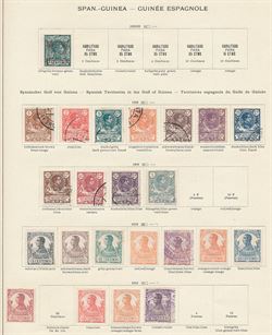Spanske kolonier 1902-09